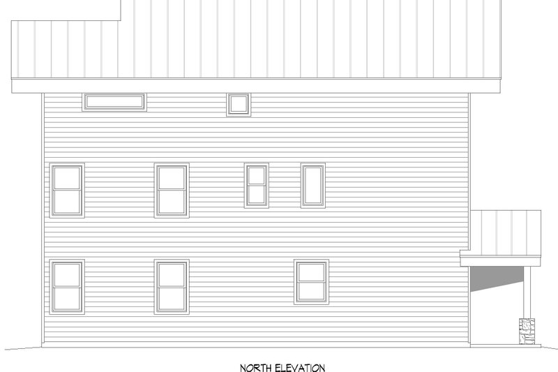 House Design - Exterior - Rear Elevation for Contemporary House Plan #932-1226 - 3 bed, 3.5 bath
