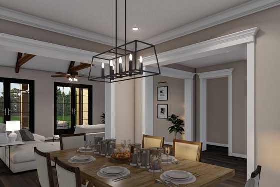 Interior - Dining Room 1 for European House Plan #923-16 - 4 bed, 4 bath