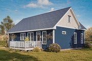 Bungalow Style House Plan - 3 Beds 2 Baths 1209 Sq/Ft Plan #54-605 