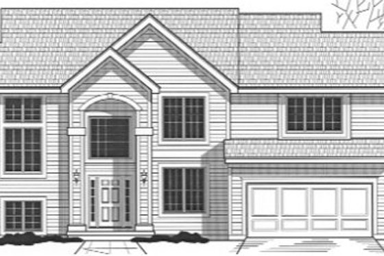 Exterior - Front Elevation for Traditional House Plan #67-826 - 4 bed, 3 bath