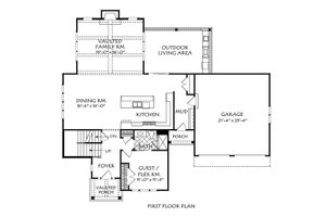 Floor Plan - Main Floor for Traditional House Plan #927-1005 - 5 bed, 3 bath