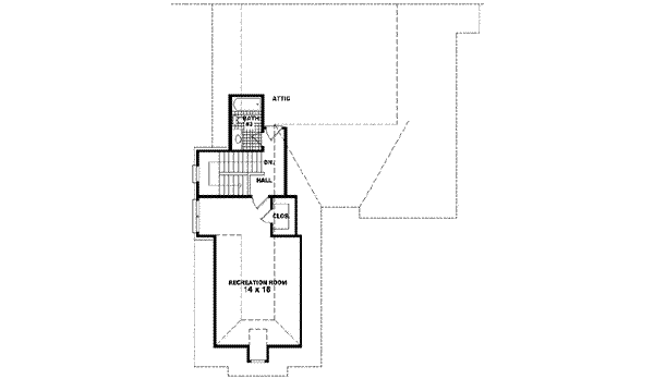 European Floor Plan - Upper Floor Plan #81-630