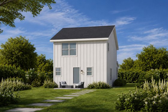 Exterior - Rear Elevation for Farmhouse House Plan #20-2628 - 3 bed, 2.5 bath