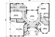 European Style House Plan - 2 Beds 1.5 Baths 1972 Sq/Ft Plan #138-125 