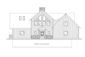 Exterior - Front Elevation 3 for Farmhouse House Plan #117-956 - 4 bed, 3.5 bath