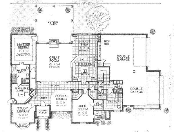 European Floor Plan - Main Floor Plan #310-517