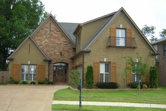 Exterior - Front Elevation for European House Plan #81-13718 - 4 bed, 3.5 bath