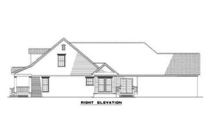 Exterior - Other Elevation 1 for Country House Plan #17-281 - 4 bed, 3 bath