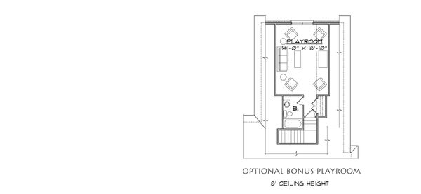 House Plan Design - Optional Bonus Playroom