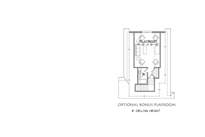 Architectural House Design - Optional Bonus Playroom