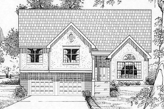 Exterior - Front Elevation for Traditional House Plan #6-173 - 4 bed, 3 bath