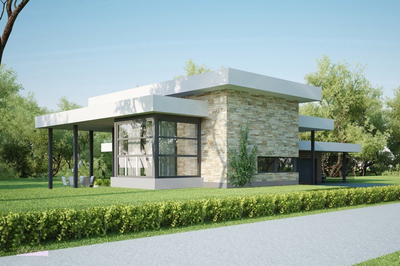House Blueprint - Modern style home designed by Arch L.A.B., elevation