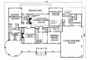 Southern Style House Plan - 4 Beds 4.5 Baths 3728 Sq/Ft Plan #137-128 