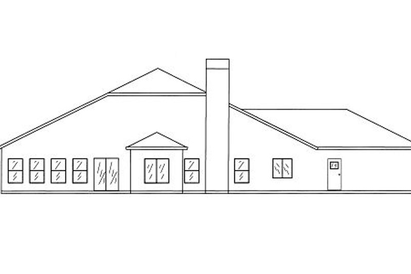 Dream House Plan - Exterior - Rear Elevation for Modern House Plan #437-25 - 3 bed, 2.5 bath