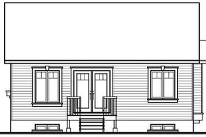 Exterior - Rear Elevation for Farmhouse House Plan #23-692 - 2 bed, 1 bath