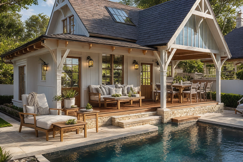 Bungalow Style House Plan - 1 Beds 1 Baths 644 Sq/Ft Plan #515-53 Exterior