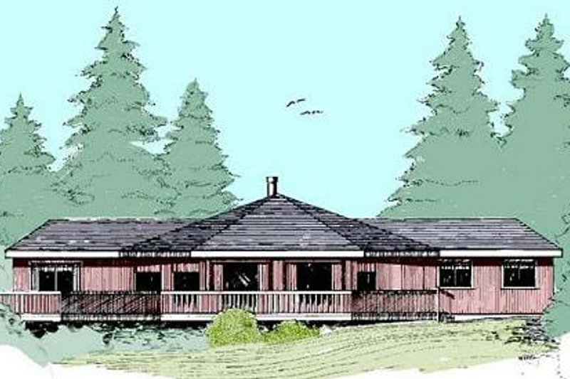 Home Plan - Modern Exterior - Front Elevation Plan #60-390