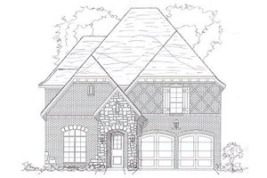 European Exterior - Front Elevation Plan #141-273