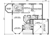 European Style House Plan - 2 Beds 1 Baths 1399 Sq/Ft Plan #138-126 
