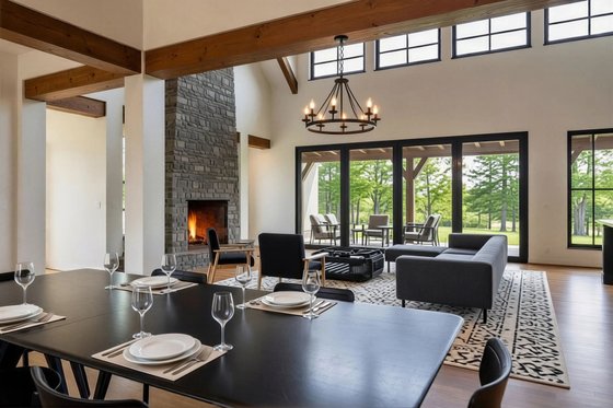 Interior - Dining Room for Farmhouse House Plan #80-230 - 4 bed, 2.5 bath