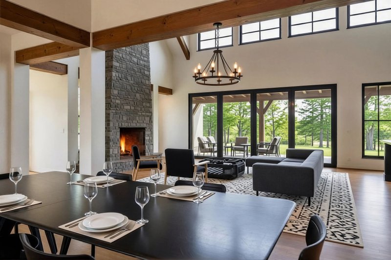 Dream House Plan - Interior - Dining Room for Farmhouse House Plan #80-230 - 4 bed, 2.5 bath