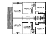 Modern Style House Plan - 4 Beds 2 Baths 1680 Sq/Ft Plan #303-274 