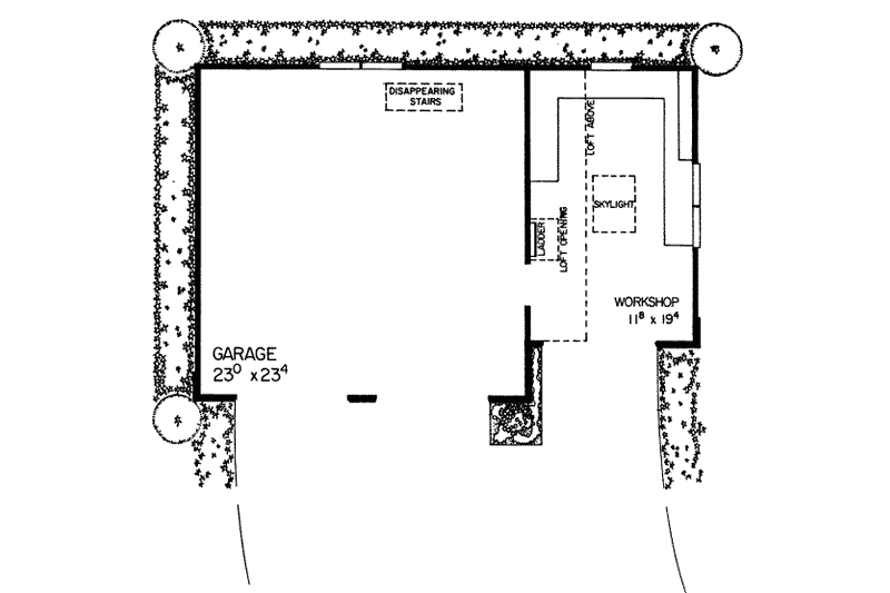 Architectural House Design - Floor Plan - Main Floor for Tudor House Plan #72-242, 0 bath