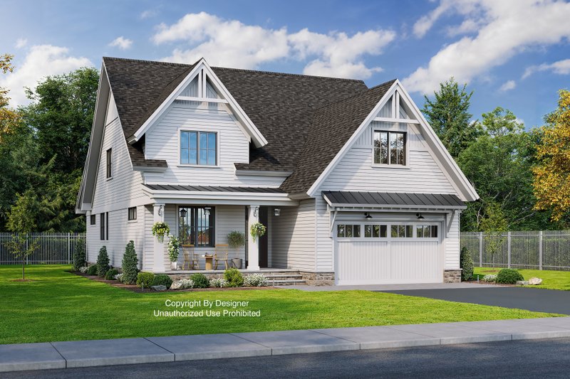 House Design - Exterior - Front Elevation 3 for Farmhouse House Plan #51-1172 - 3 bed, 3 bath
