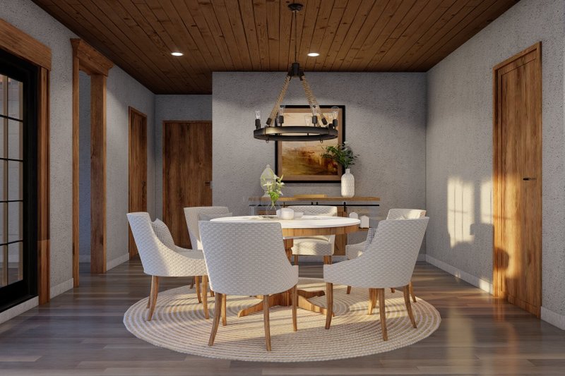 Home Plan - Interior - Dining Room for Craftsman House Plan #17-3427 - 2 bed, 2.5 bath