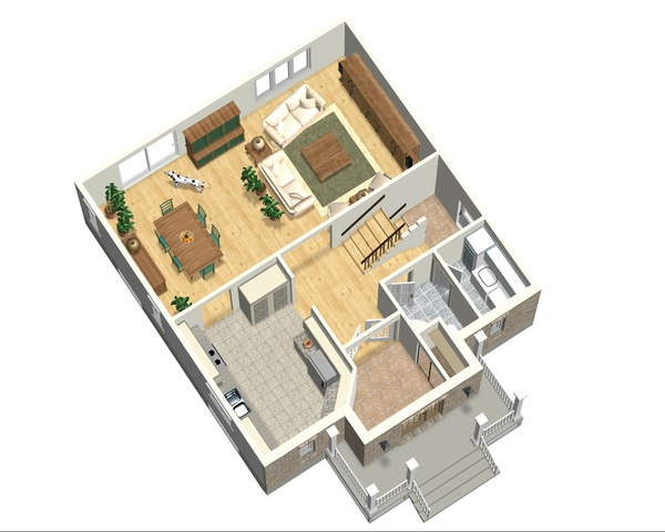 European Floor Plan - Main Floor Plan #25-4698