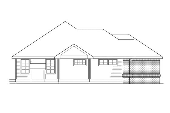 Exterior - Other Elevation for Modern House Plan #124-278 - 3 bed, 2 bath
