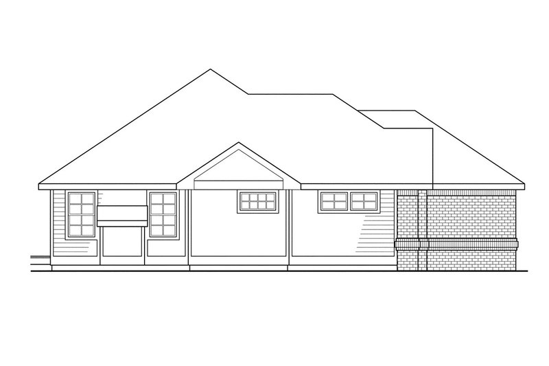 House Plan Design - Exterior - Other Elevation for Modern House Plan #124-278 - 3 bed, 2 bath