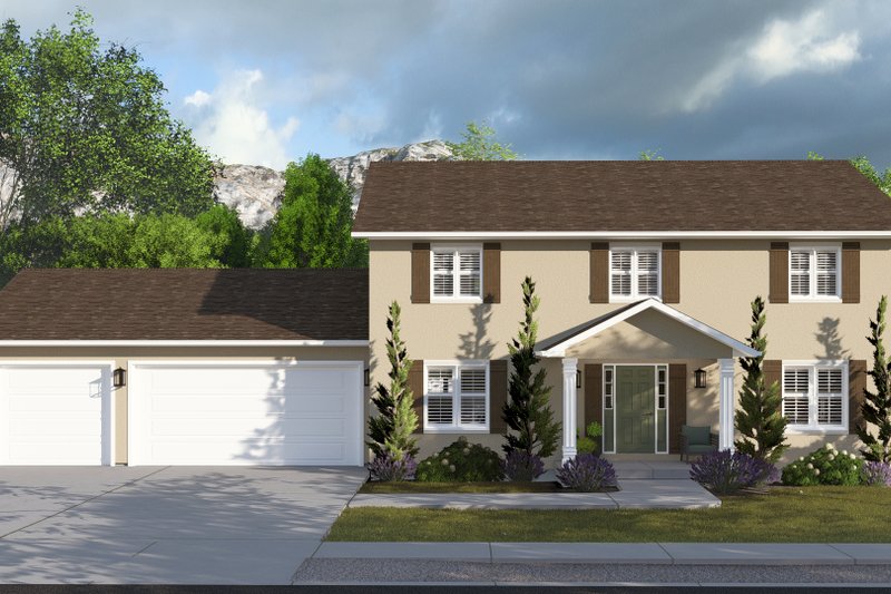 Architectural House Design - Traditional Exterior - Front Elevation Plan #1060-206