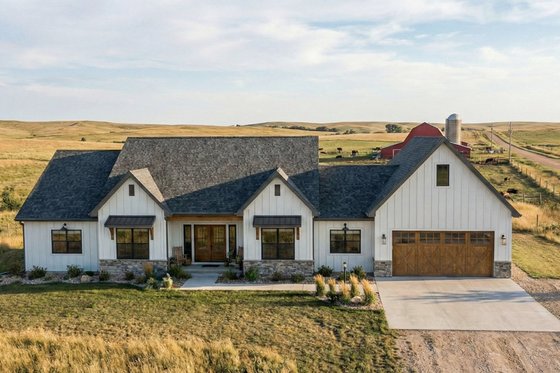 Exterior - Front Elevation 4 for Farmhouse House Plan #455-735 - 3 bed, 2.5 bath