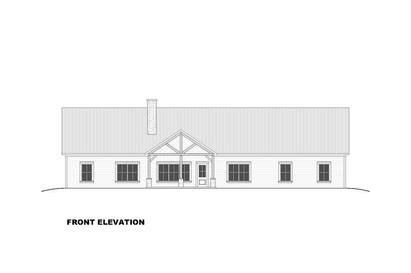 House Design - Exterior - Front Elevation 5 for Barndominium House Plan #1117-26 - 4 bed, 3.5 bath