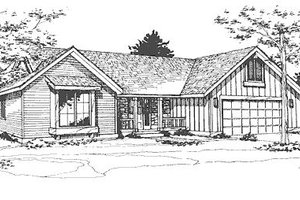 Country Exterior - Front Elevation Plan #320-433