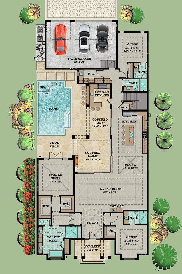 Bungalow Floor Plan - Main Floor Plan #548-41