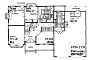 Traditional Style House Plan - 4 Beds 2.5 Baths 2271 Sq/Ft Plan #47-280 