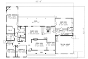 Adobe / Southwestern Style House Plan - 3 Beds 3.5 Baths 2913 Sq/Ft Plan #1-712 