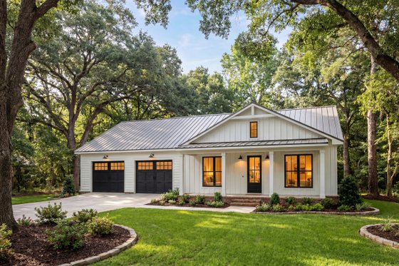 Exterior - Front Elevation 6 for Barndominium House Plan #430-419 - 2 bed, 2 bath