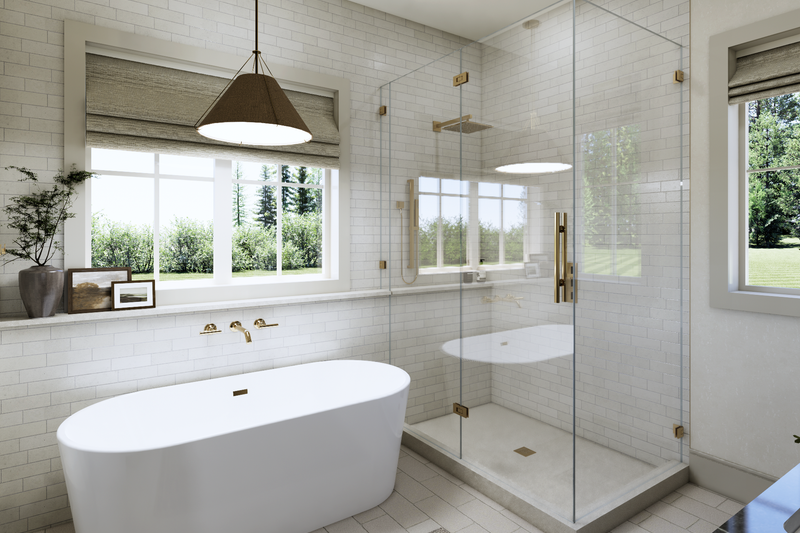 Home Plan - Interior - Master Bathroom 1 for Farmhouse House Plan #1114-122 - 3 bed, 2.5 bath