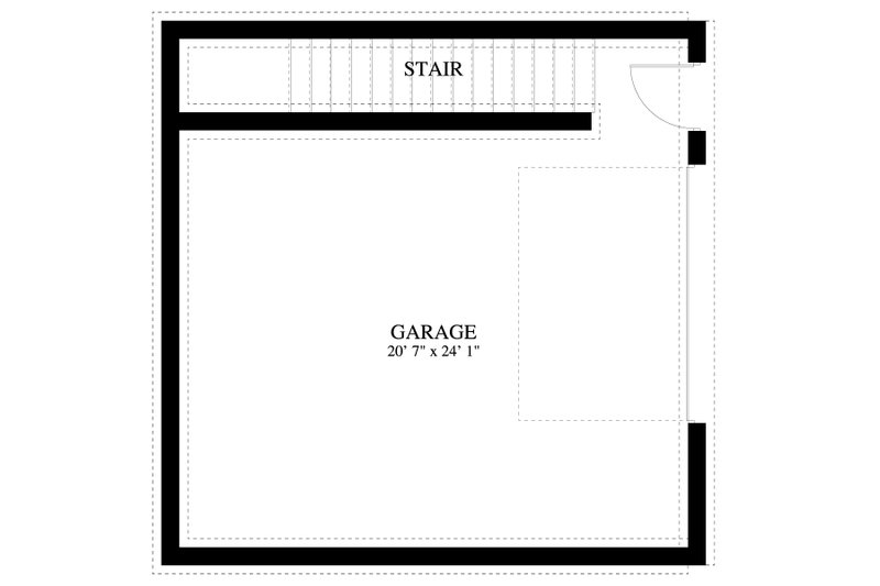 House Blueprint - Floor Plan - Lower Floor for Traditional House Plan #1060-89, 0 bath