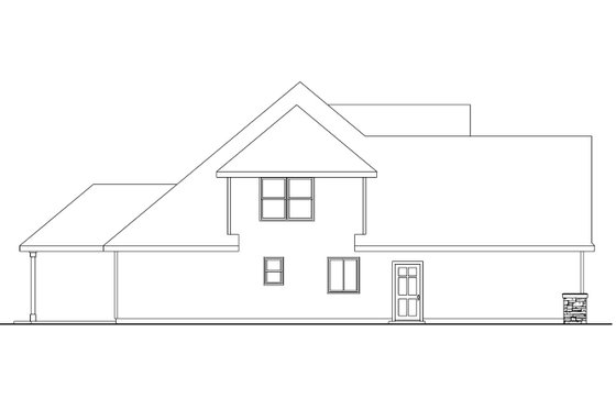 Exterior - Other Elevation for Craftsman House Plan #124-560 - 3 bed, 2.5 bath