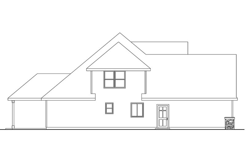 Home Plan - Exterior - Other Elevation for Craftsman House Plan #124-560 - 3 bed, 2.5 bath