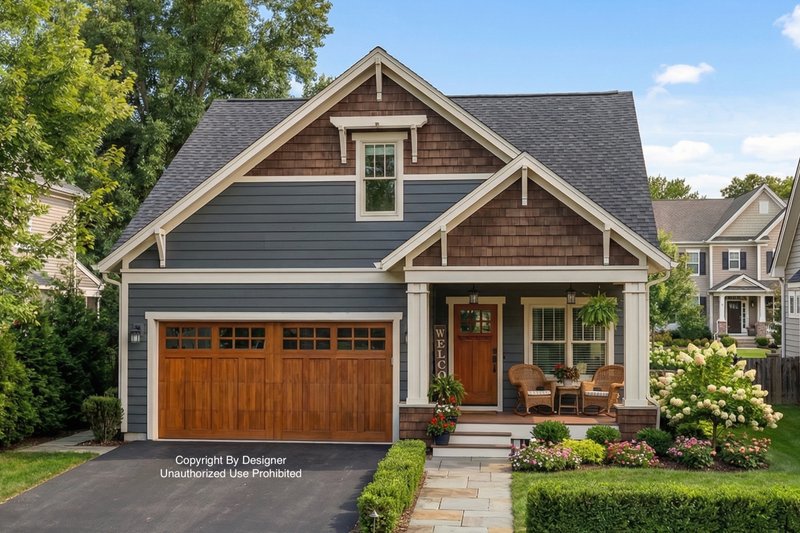 Home Plan - Bungalow Exterior - Front Elevation Plan #51-1336