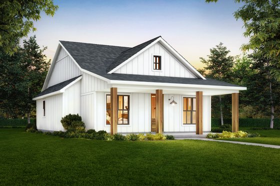 Exterior - Other Elevation for Farmhouse House Plan #1074-85 - 2 bed, 2 bath