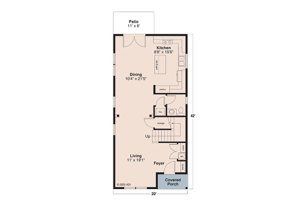 Craftsman Floor Plan - Main Floor Plan #124-1452