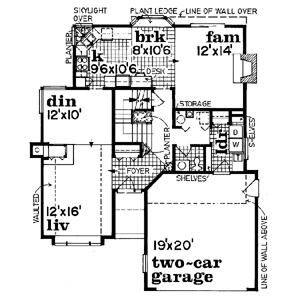 Traditional Floor Plan - Main Floor Plan #47-180