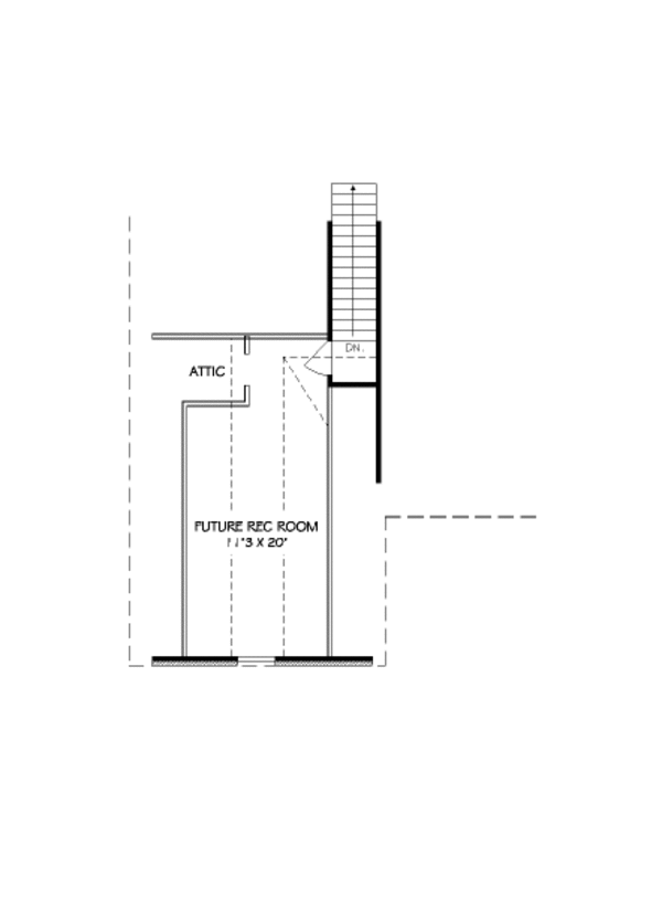 Traditional Floor Plan - Upper Floor Plan #424-283