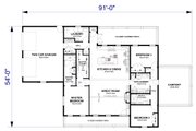 Farmhouse Style House Plan - 3 Beds 2 Baths 2215 Sq/Ft Plan #44-310 Floor 